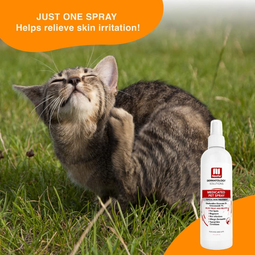 Nootie medicated pet spray made in the USA for quality.