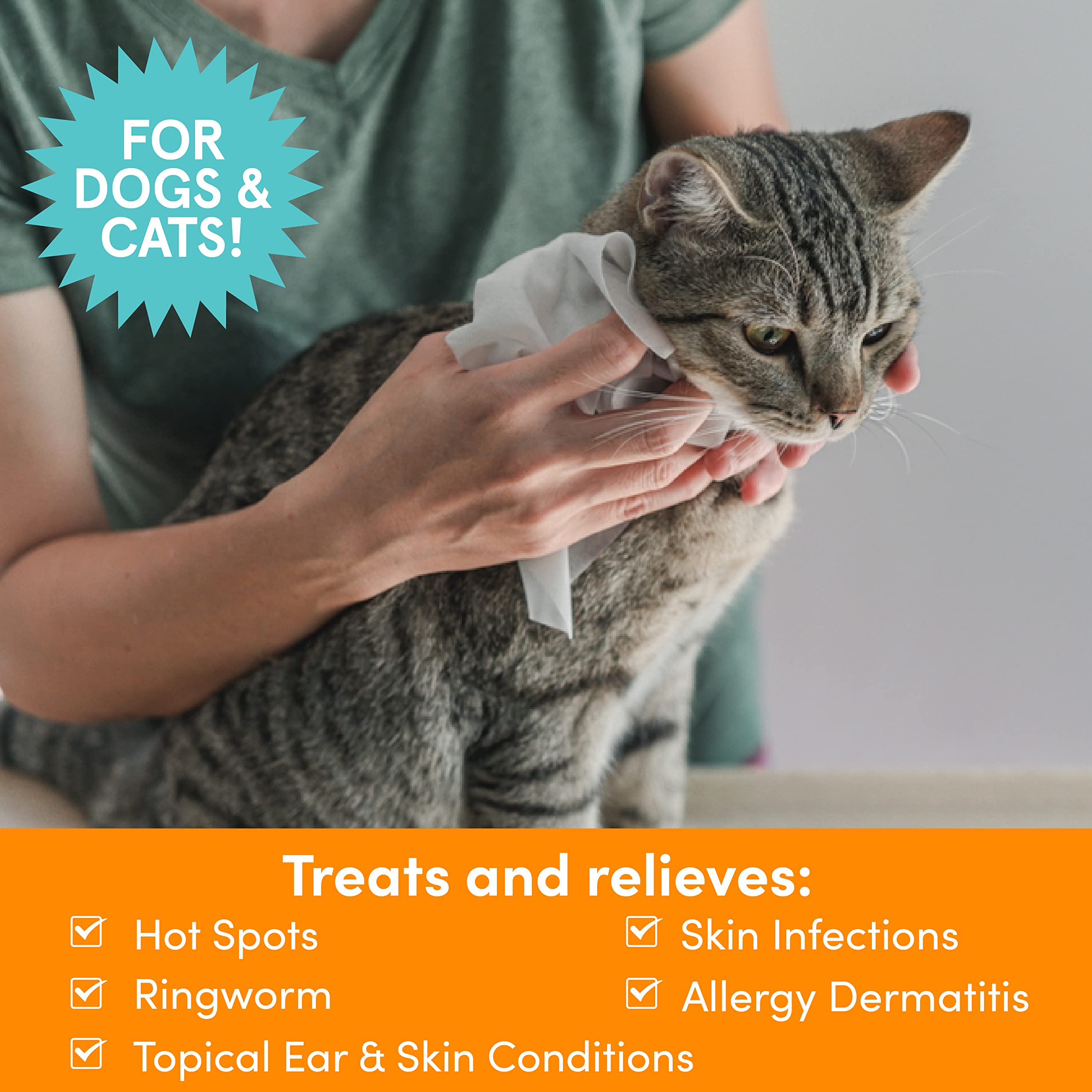 Nootie Medicated Wipes xl-size for easy full-area application on pets.