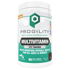 Nootie PROGILITY pack shot shows 90 soft chews for daily dog wellness