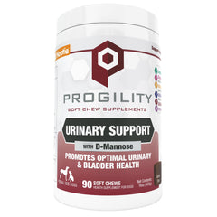 Nootie Progility urinary support soft chews bottle promotes urinary tract wellness.