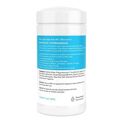 Nootie Waterless Shampoo Wipes foam lather cleans dirt without water