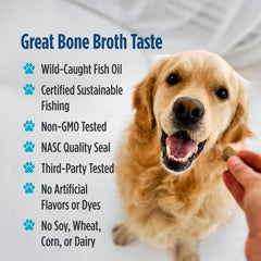 Nordic Naturals Pet Skin & Coat Soft Chews ingredients highlight fish oil and vitamins.