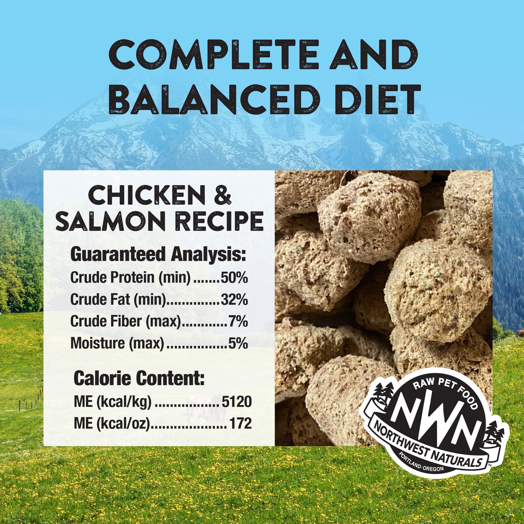 Northwest Naturals bite-sized nuggets close-up, ideal for training rewards.