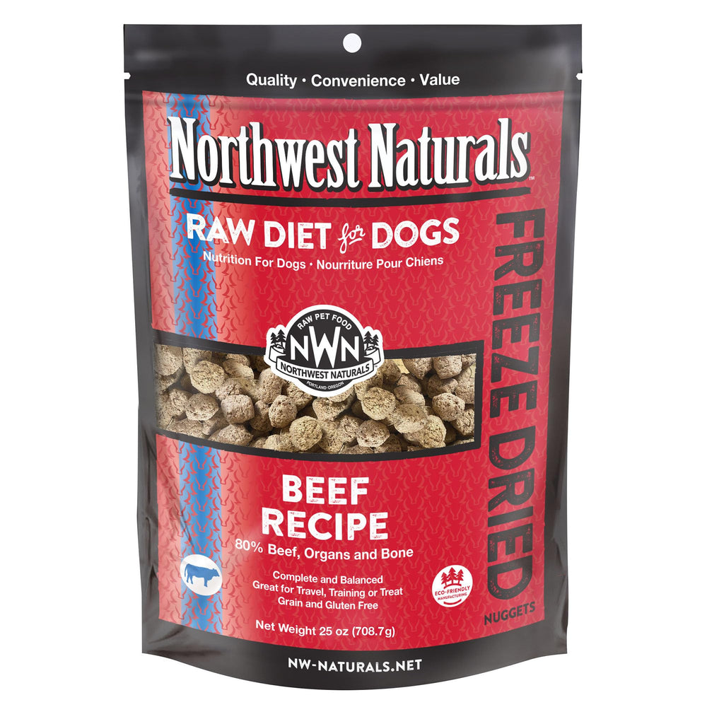 Northwest Naturals bite-sized nuggets in a bowl for easy mealtime feeding