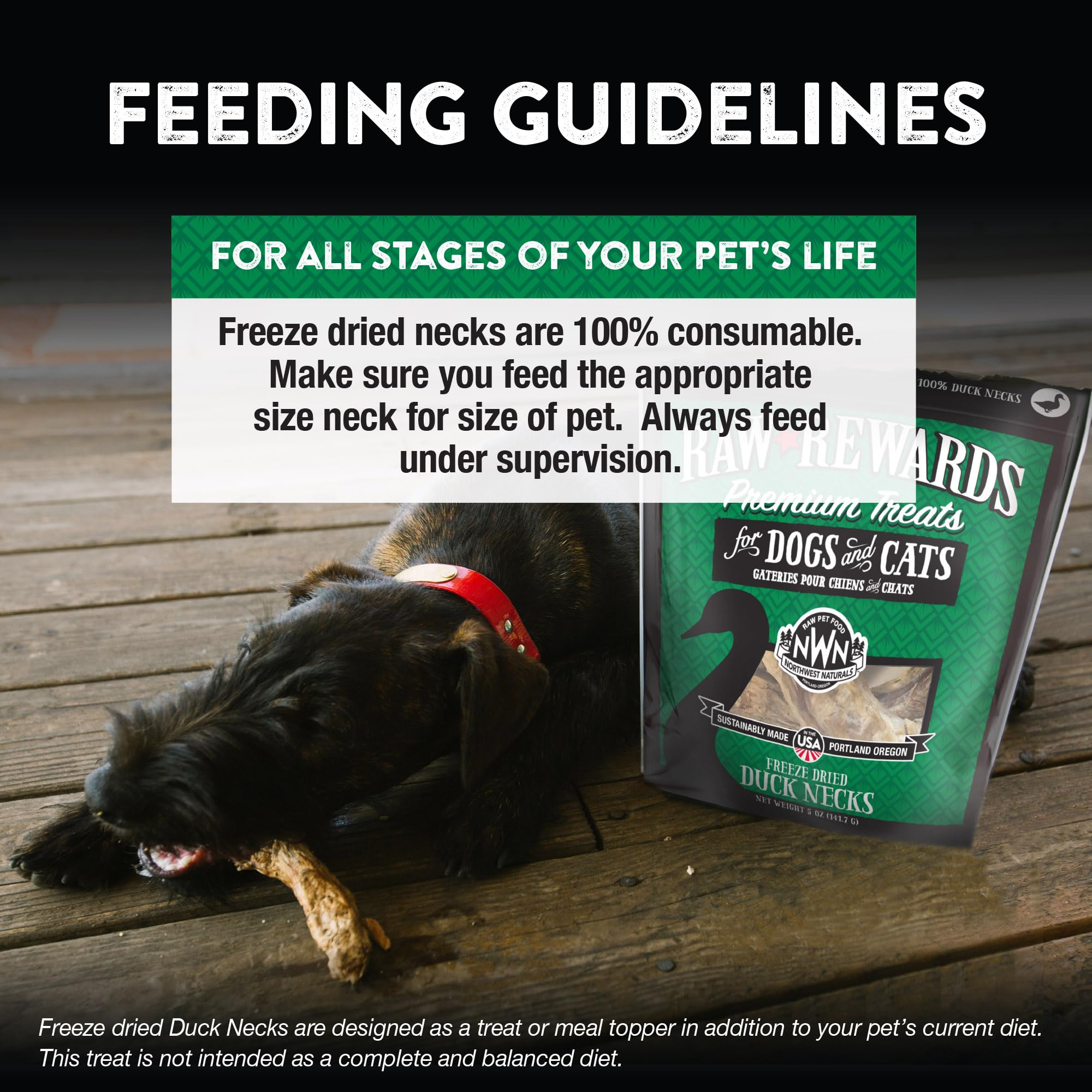 Northwest Naturals freeze-dried treats travel-friendly and shelf-stable.