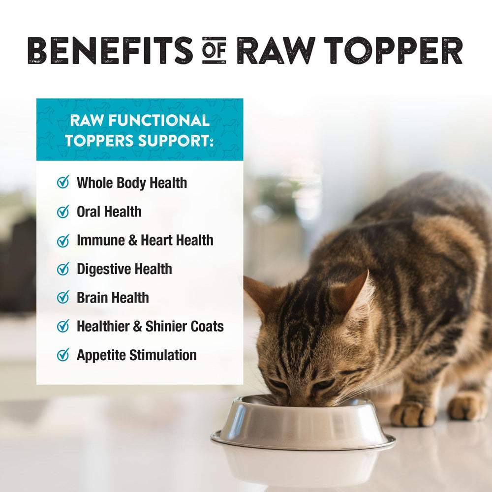 Northwest Naturals goat cheese topper on-hand feeding showing quick supplement during busy days.