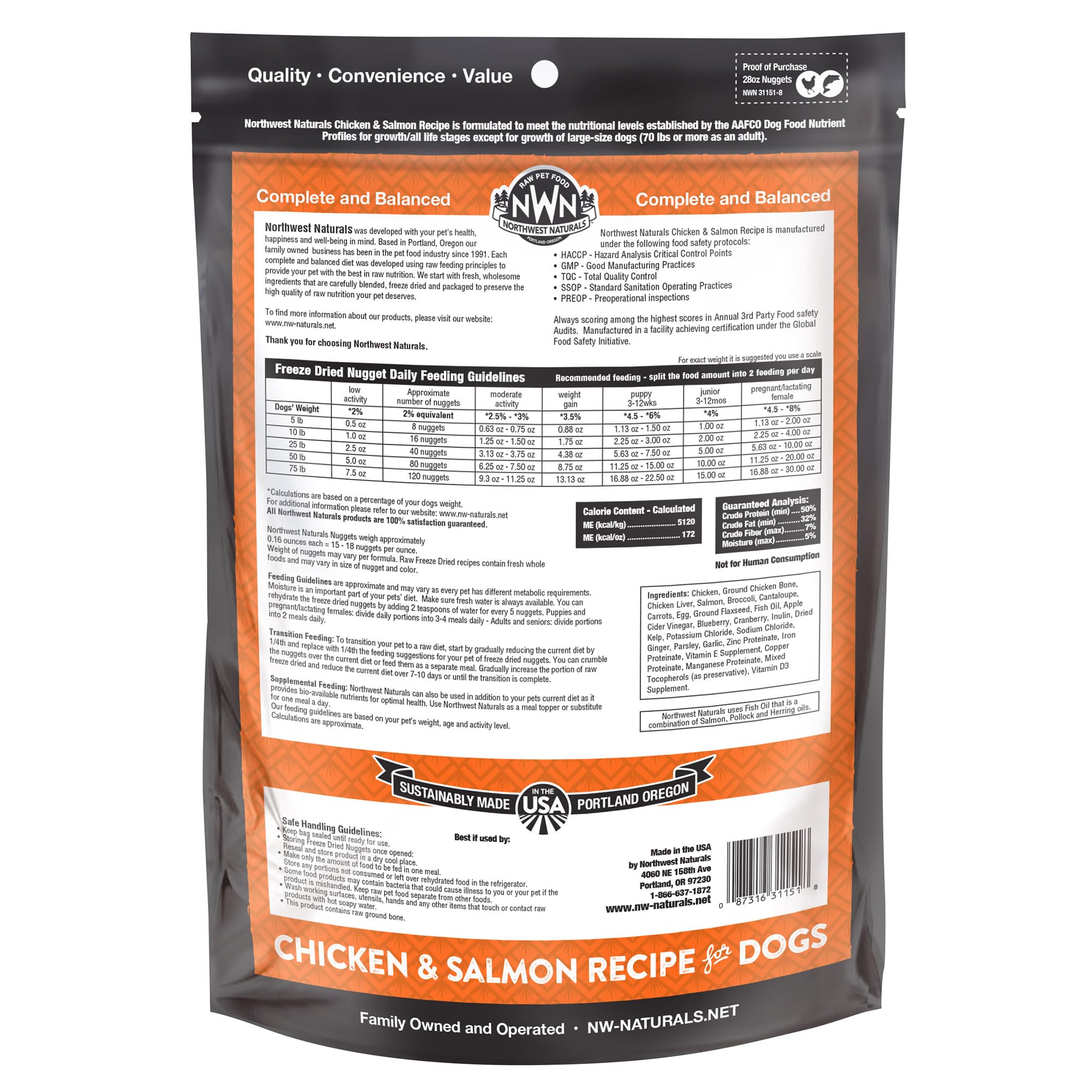 Northwest Naturals grain-free dog food nuggets shown for everyday meals.