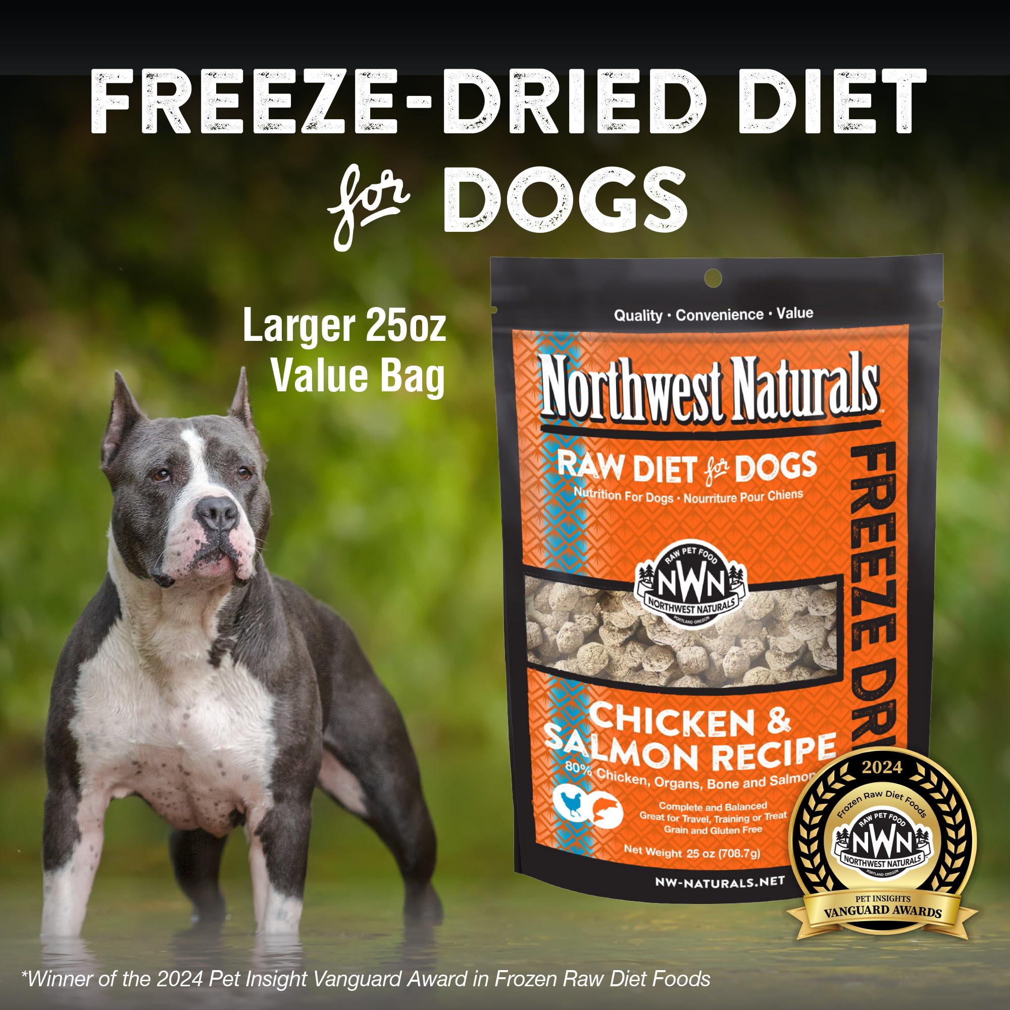 Northwest Naturals resealable pouch packaging for easy storage and travel.