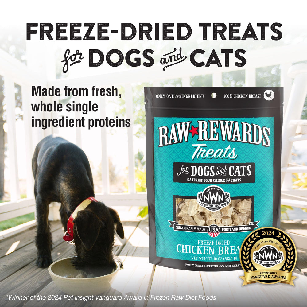 Northwest Naturals Raw Rewards bite-sized pieces close-up ideal for quick rewards.