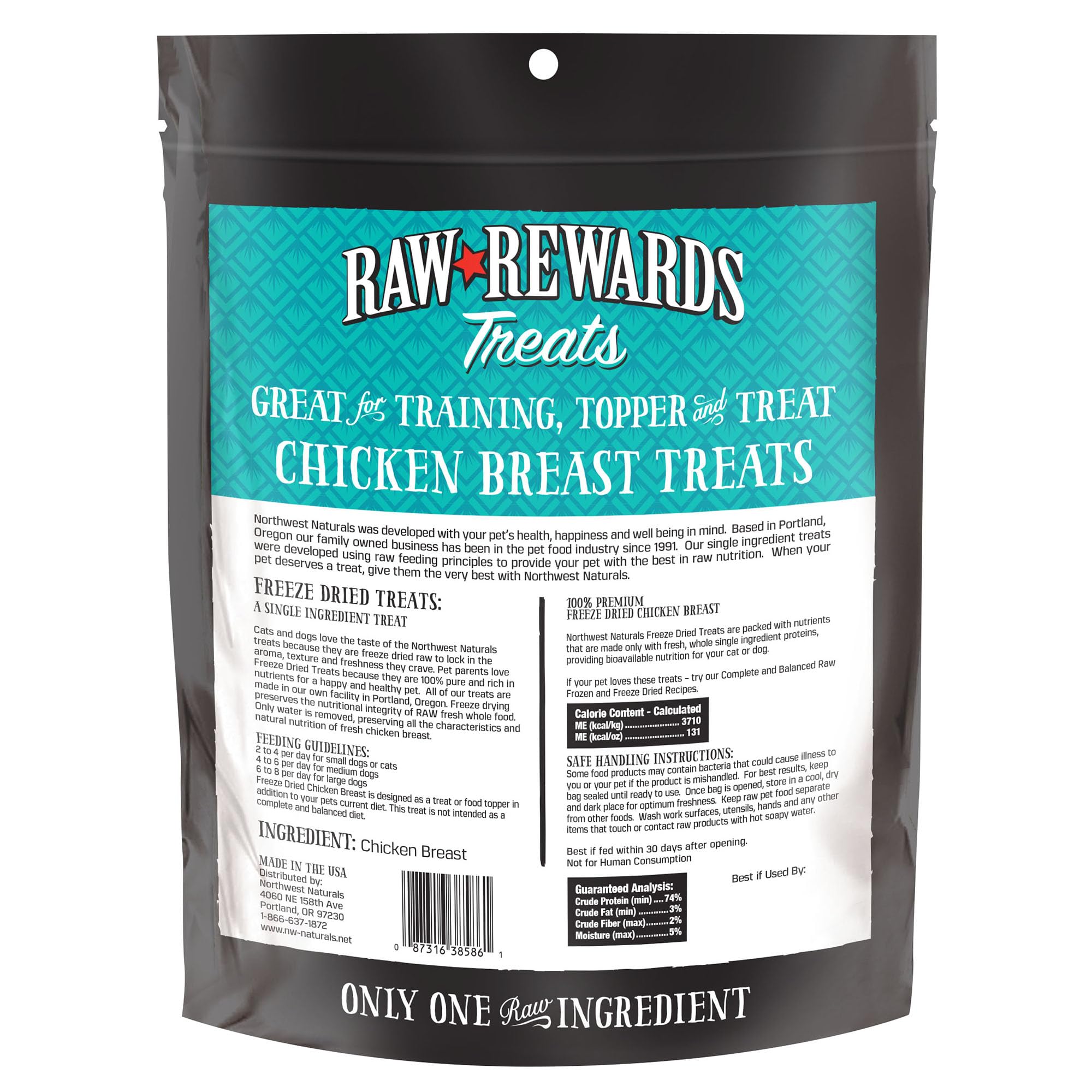 Northwest Naturals Raw Rewards treats suitable for dogs and cats, highlighting universal appeal.