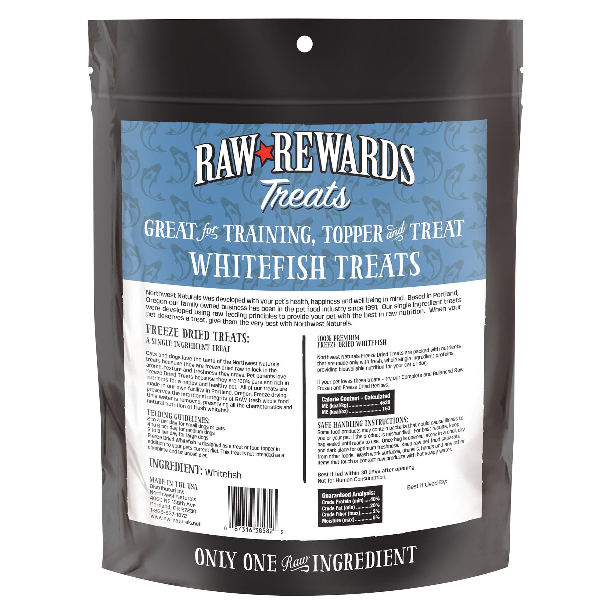 Northwest Naturals Raw Rewards dog enjoying treat during training shows real-world use.
