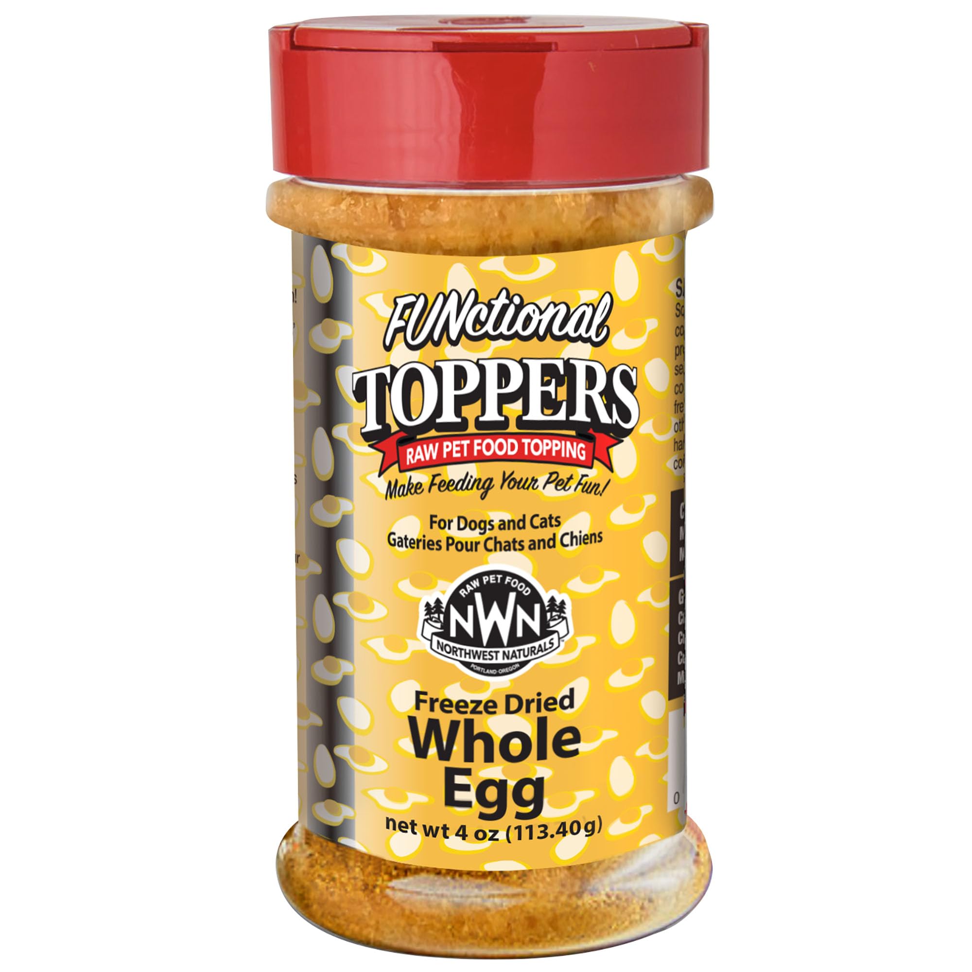 Northwest Naturals Topper de huevo y pollo deshidratado, 4 oz, para perros y gatos