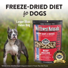 Northwest Naturals USA-made dog food packaging for on-the-go feeding