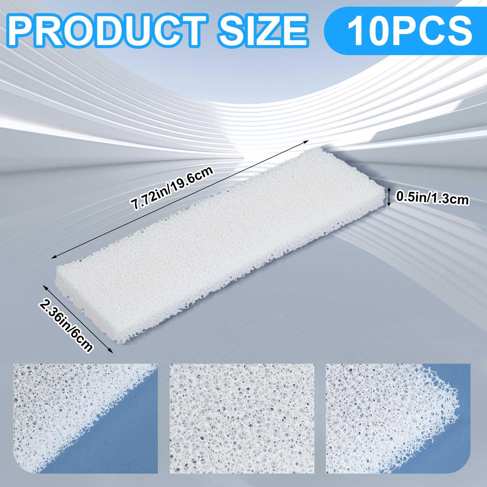 Nosiny 10-pack U3 foam pads packaging image indicating ready-to-use replacement