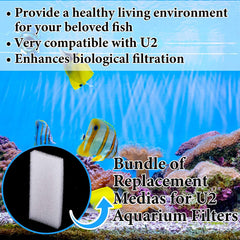 Filtración eficiente Nosiny U2 para acuario más limpio