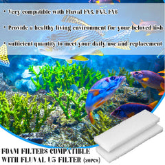 Nosiny foam pad installed in Fluval U3, easy maintenance and reliable filtration.