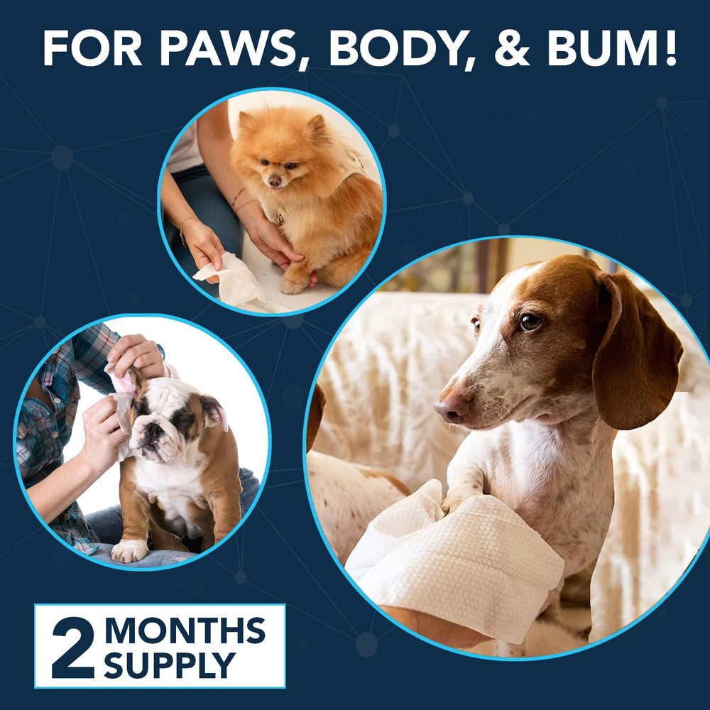 NOVEHA wipes near the hind area promote hygiene without harsh fragrances.