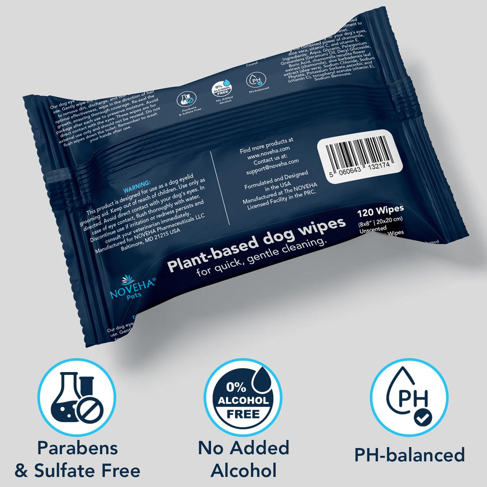 NOVEHA wipes are convenient for on-the-go grooming and quick refreshes.
