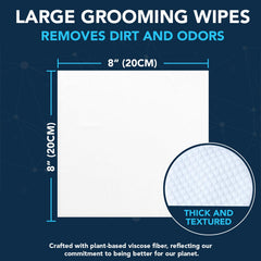 NOVEHA wipes on a dog's paw provide gentle cleansing after outdoor adventures.