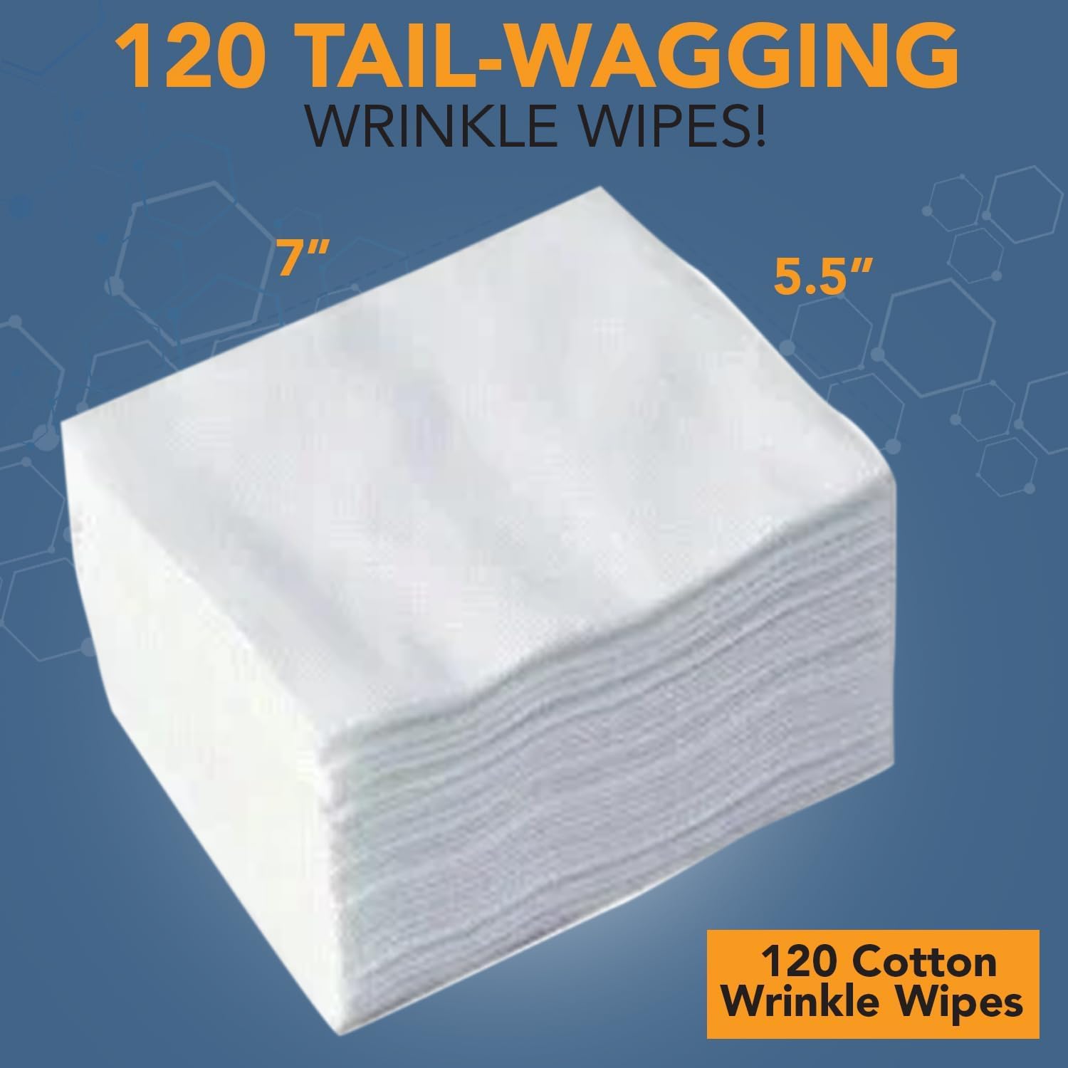 NOVEHA Wrinkle XL Wipes folds area on bulldog promoting clean and comfortable skin