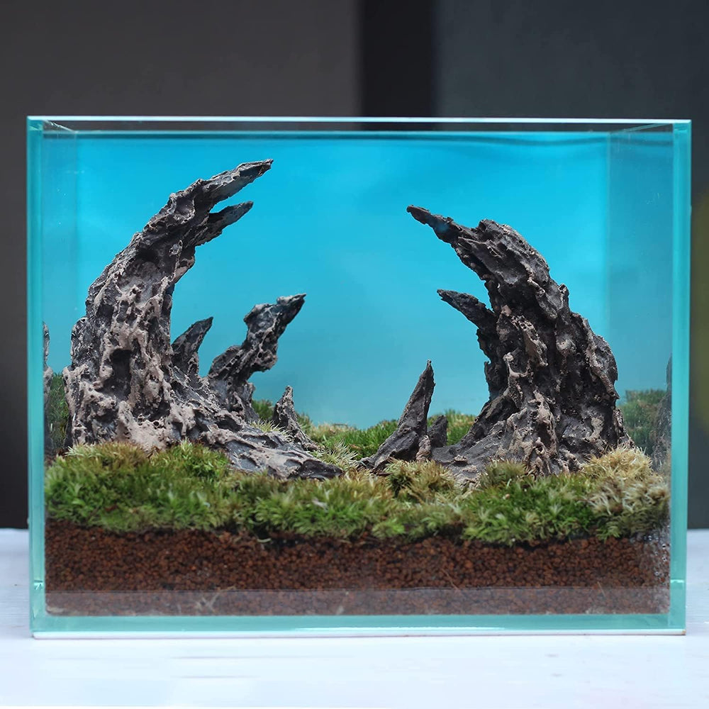 Novelsite Jagged Canyon Rock Formation compact size in tank suits nano aquariums
