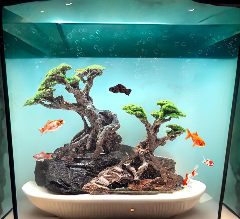 Novelsite goldfish-friendly decor supports safe, decorative hiding spots