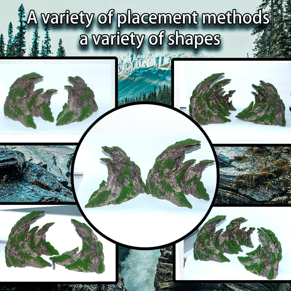 Novelsite rock decor hiding spots invites natural exploration for curious fish.