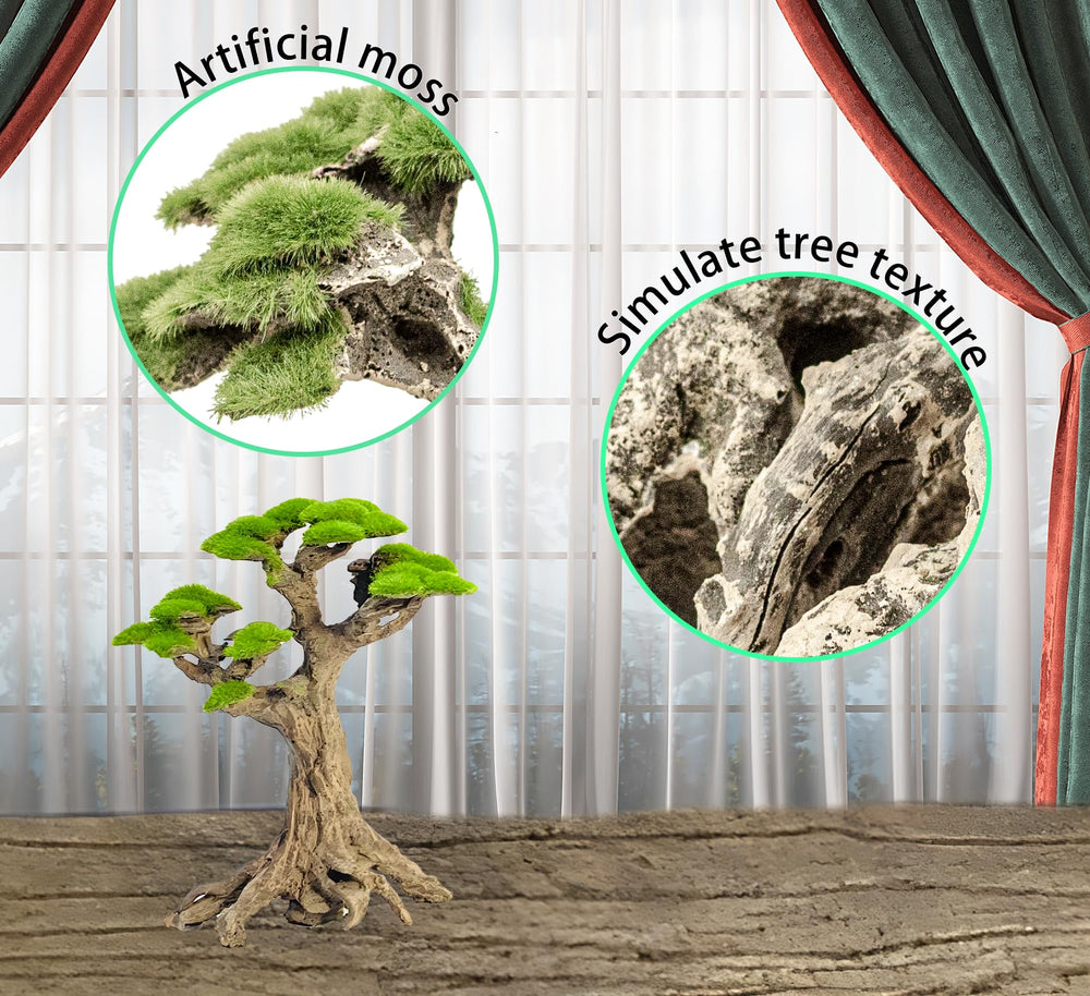 Novelsite small-tank centerpiece bonsai fits compact aquariums with style.