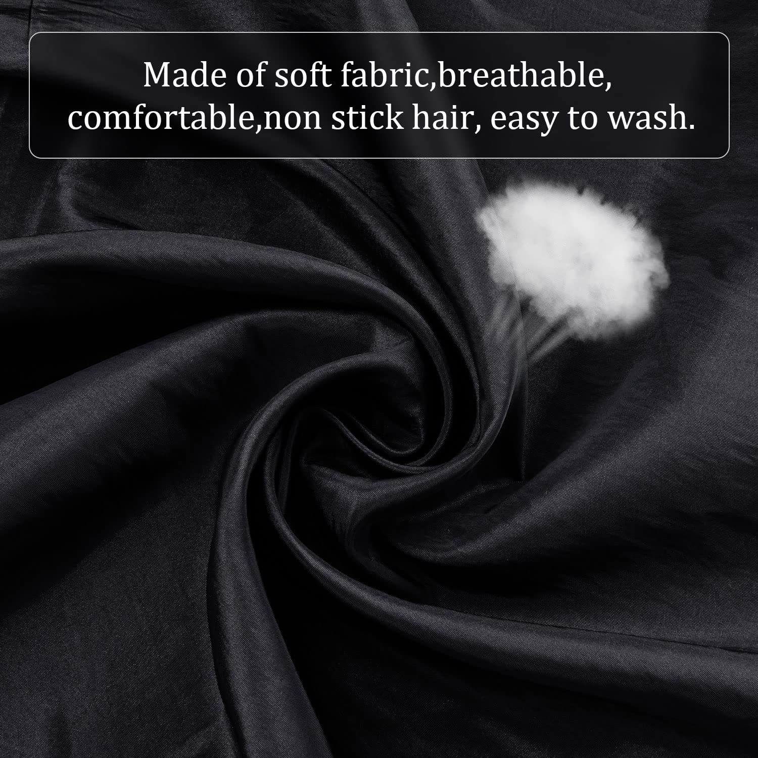 Noverlife anti splash fabric in action during grooming demo.
