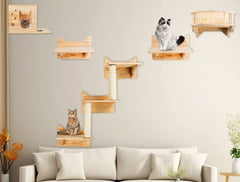NOVGOBHOT condo house on wall shelves provides a cozy high retreat