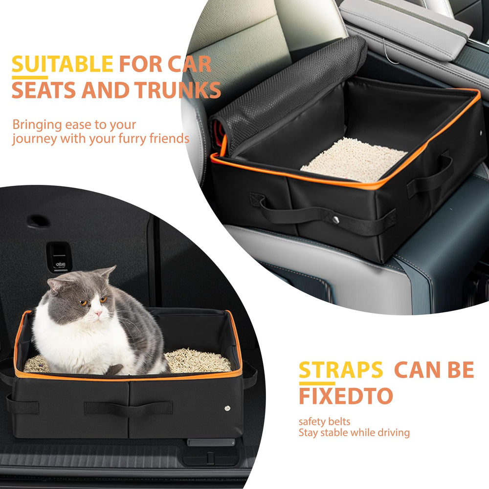 NOVOLAB litter box kit includes scoop and collapsible bowl for quick cleanup
