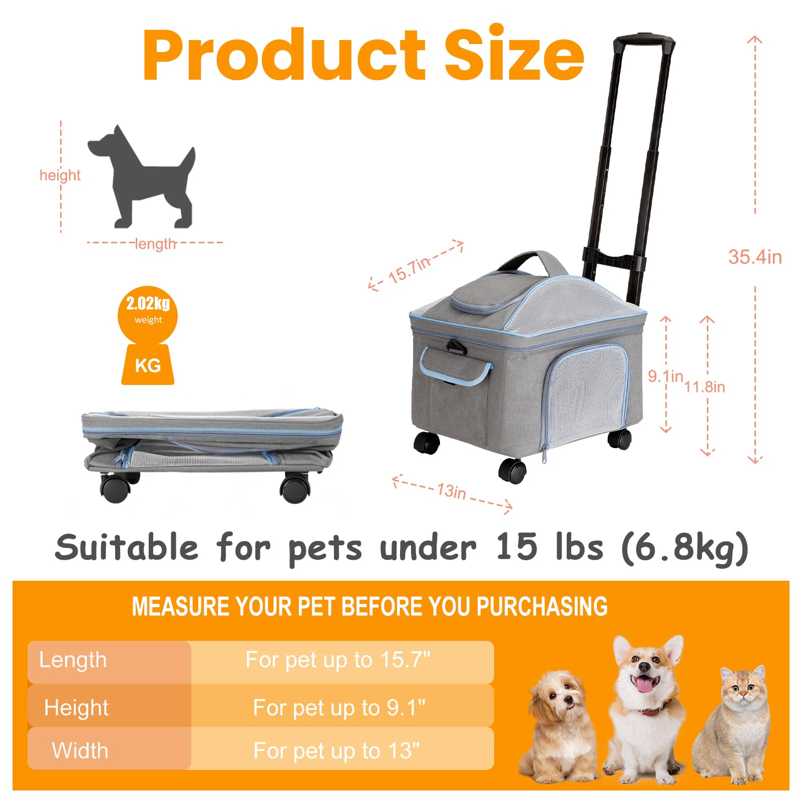 NOVOLAB carrier mesh windows provide breathable airflow for pets.