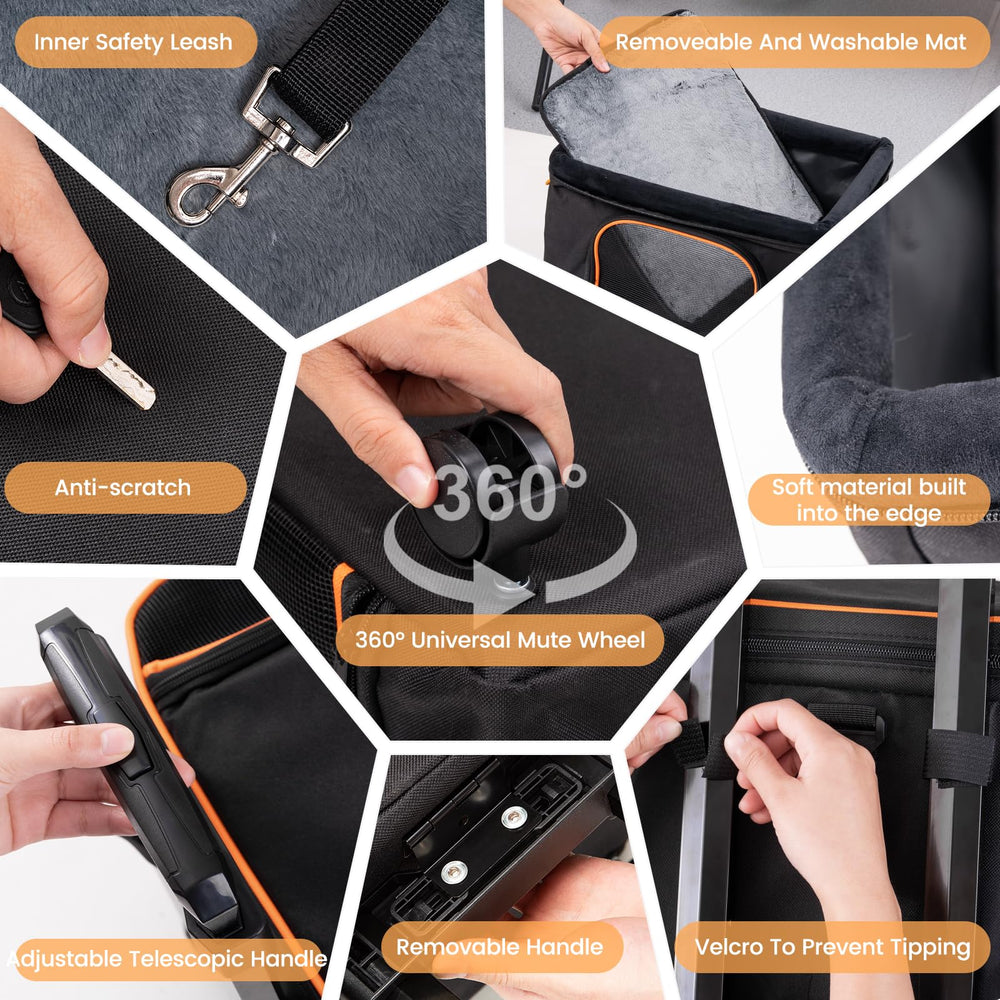 NOVOLAB rolling carrier supports multi-use travel from car to suitcase