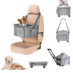 NOVOLAB pet carrier wheels outside view for smooth travel on trips.