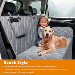 Novotopia seat cover shows 360 wrap-around design for full protection.