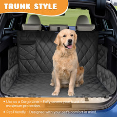 Novotopia dog seat cover hammock mode for safe, comfortable rides.