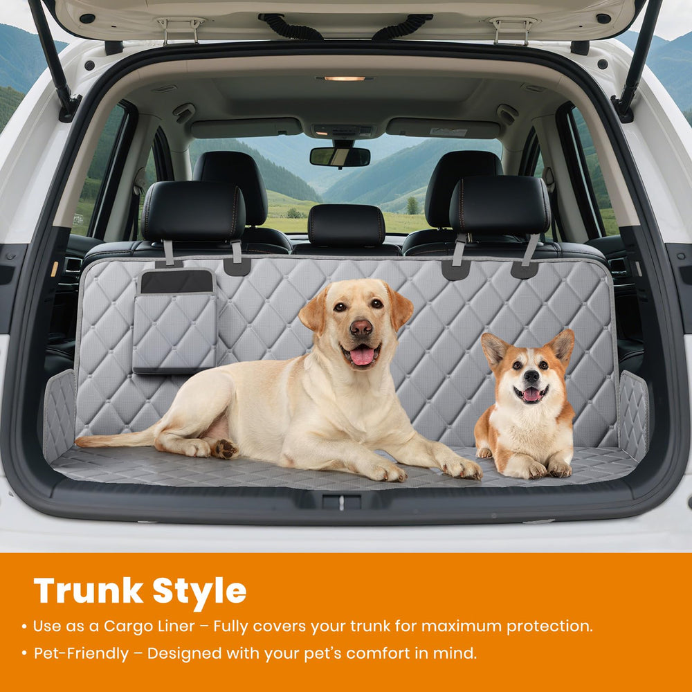 Novotopia dog seat cover features 9-inch side wings for extra protection.