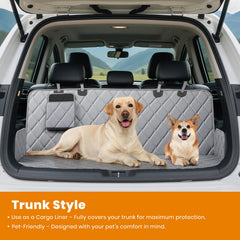 Novotopia dog seat cover features 9-inch side wings for extra protection.