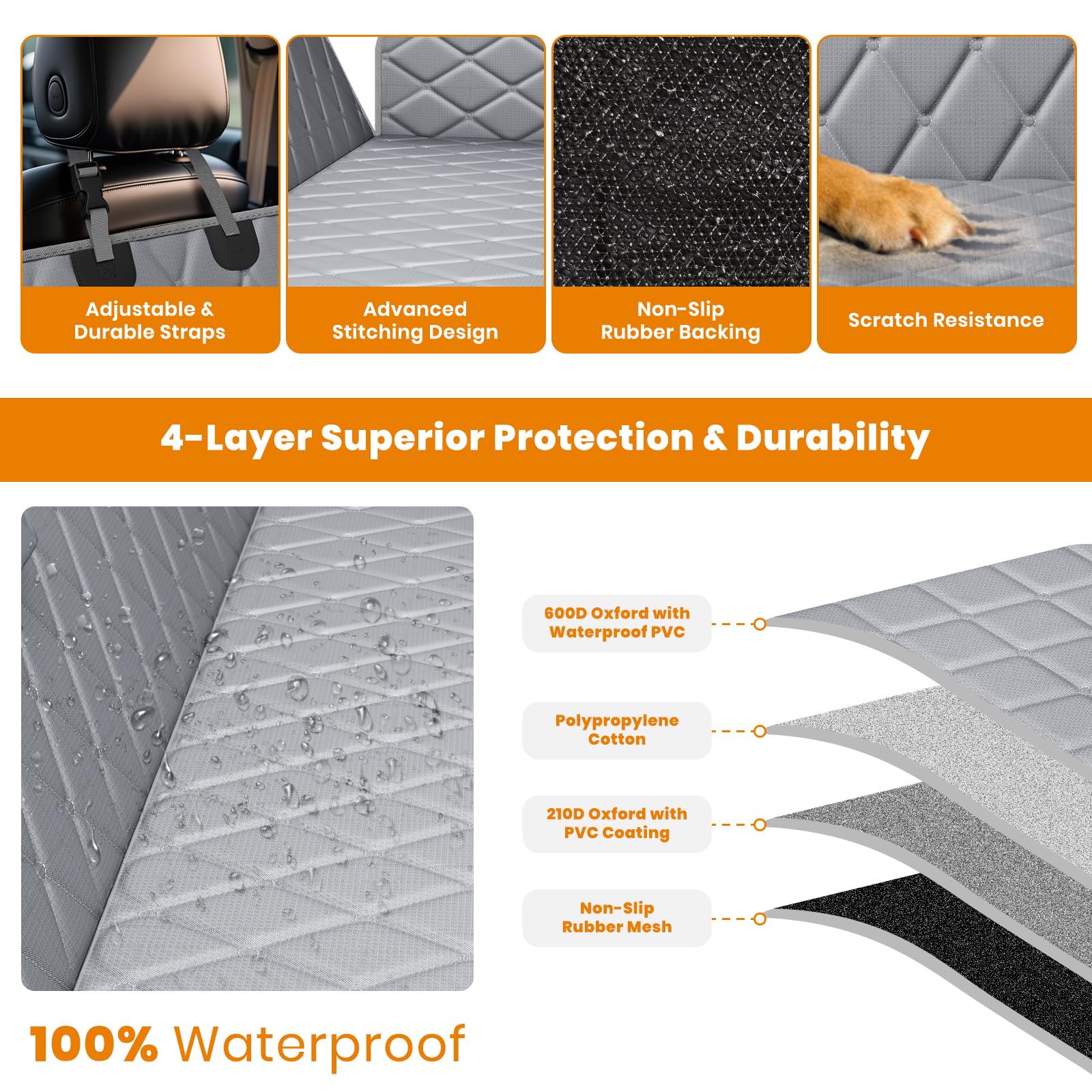Novotopia cover offers hammock, bench, and trunk modes for versatility.