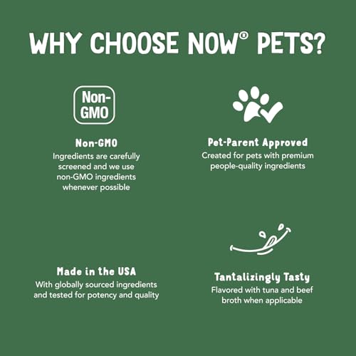NOW Pets Pet Allergy veterinarian-formulated blend designed to support seasonal pet comfort