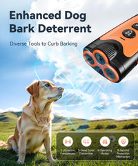 NoxLumina barking deterrent with three ultrasonic emitters delivering broader coverage during walks