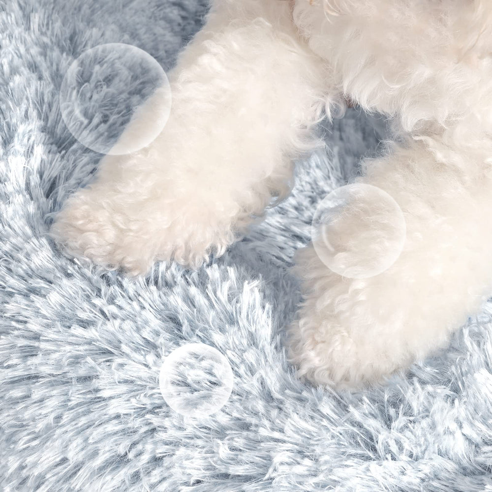 NOYAL Calming Donut Bed side rim demonstrates secure nesting for concentration