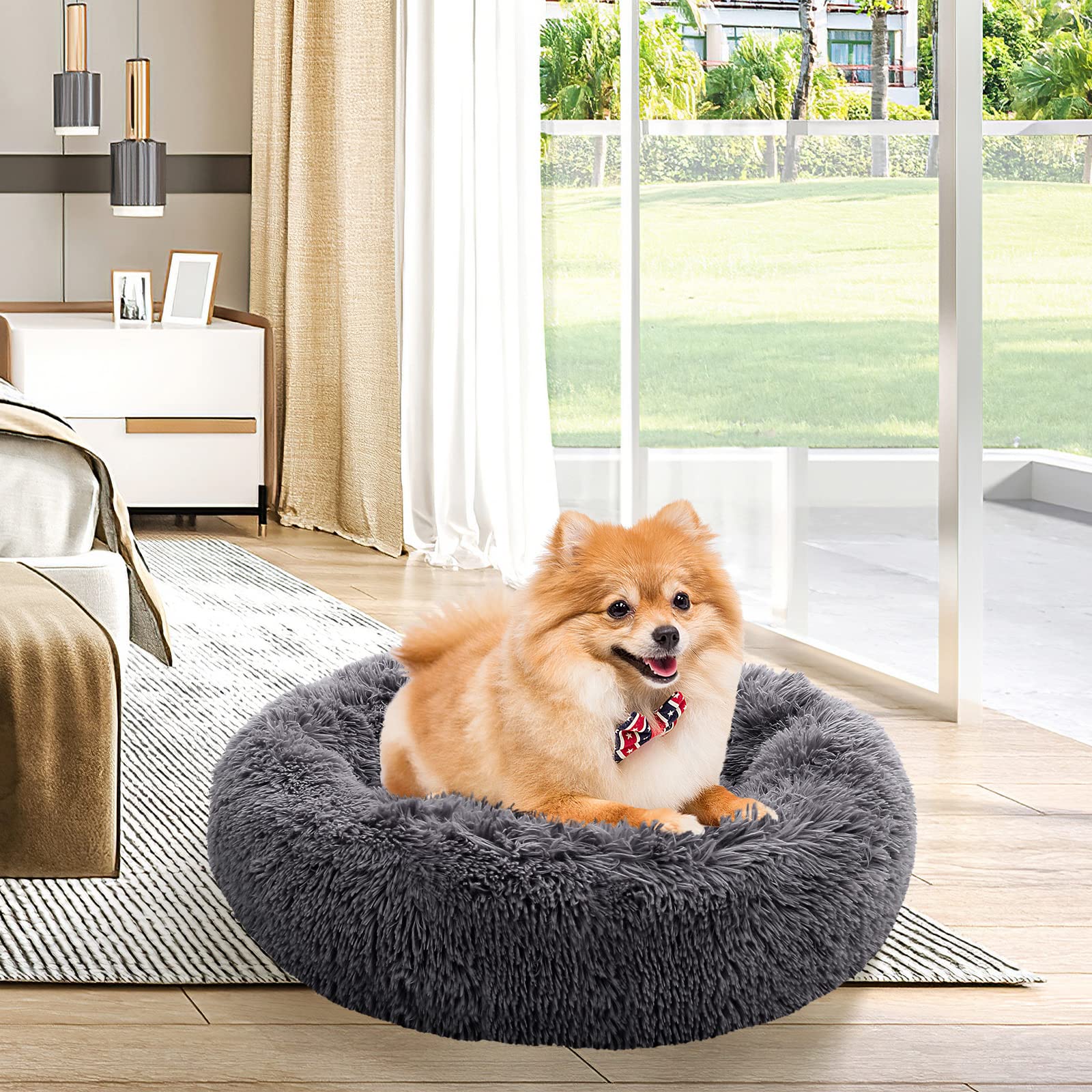 NOYAL Calming Donut Bed machine-washable cover enables easy cleaning