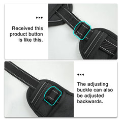NOYAL dog lift harness front strap adjustment aids proper chest support during lifts.