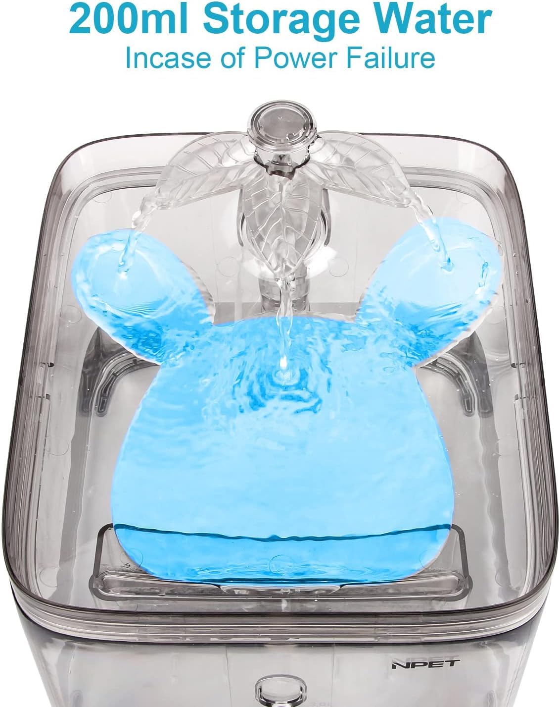 NPET cat water fountain fountain-mode with soothing flow