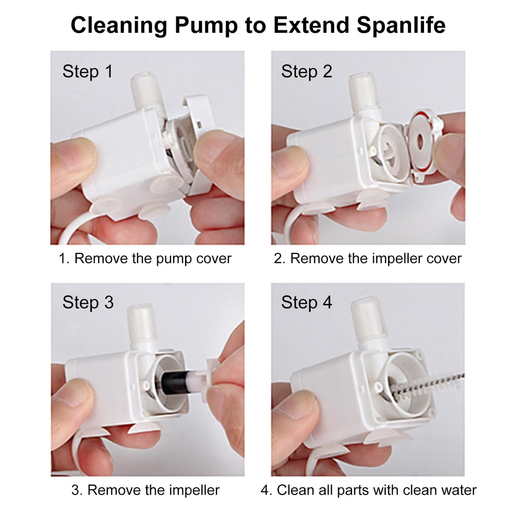 NPET WF050TP assembly and cleaning steps for quick maintenance.