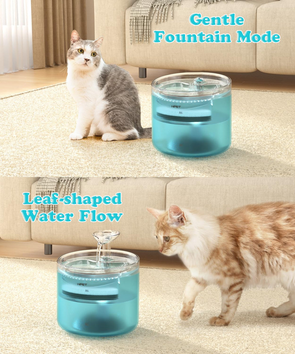 NPET WF100 gentle-flow mode for calm pet hydration