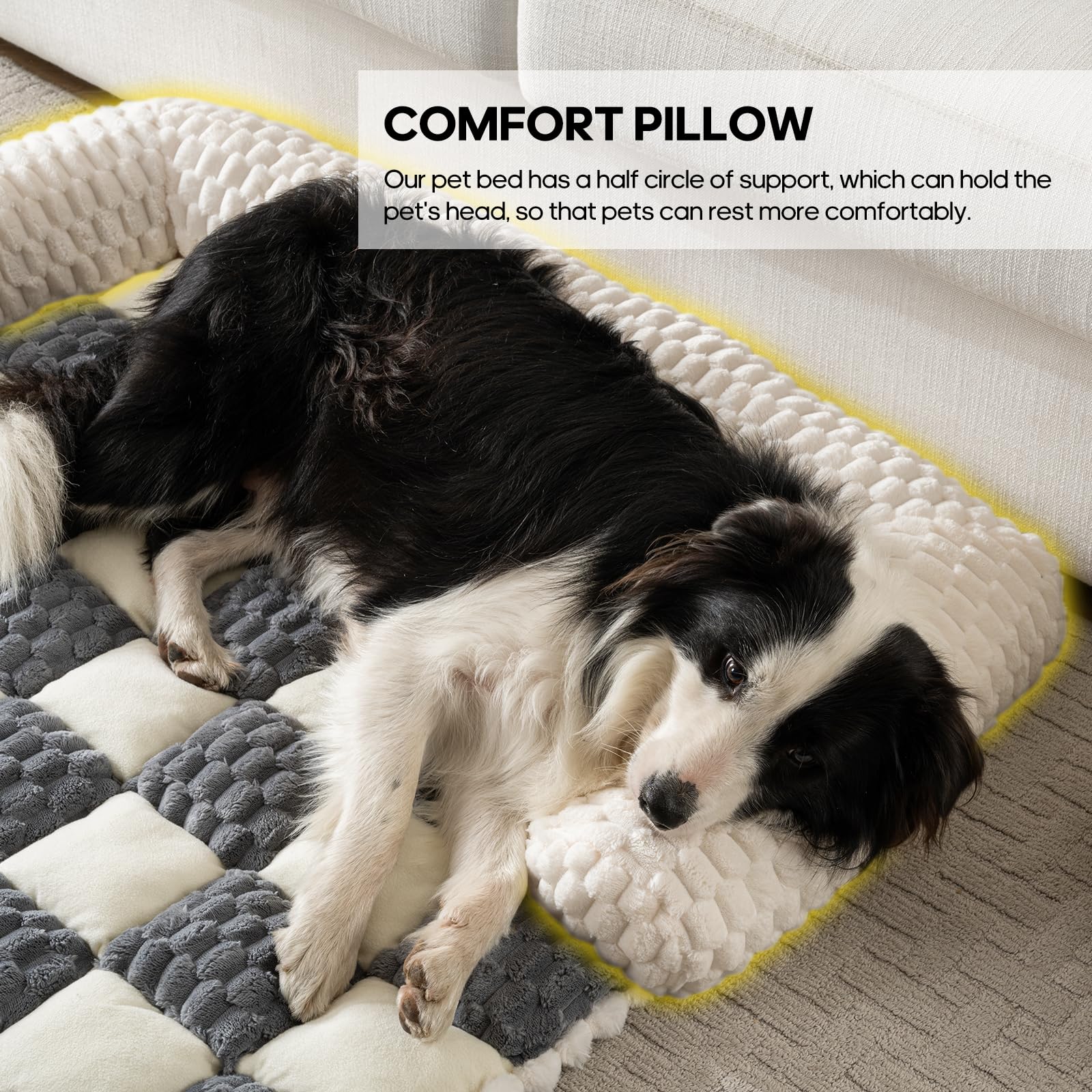 Npetrsnug dog couch bed machine washable fabric for easy cleaning