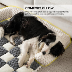 Npetrsnug dog couch bed machine washable fabric for easy cleaning