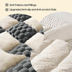 Npetrsnug dog couch bed memory foam pillow supports neck during rest